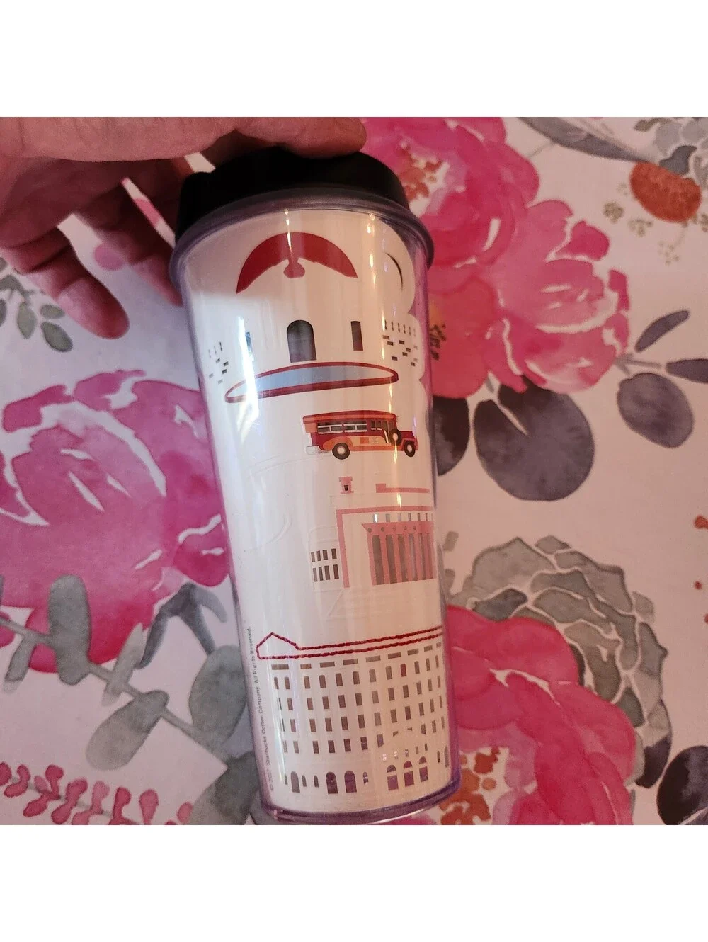 Starbucks Manila Philippines 20 oz Travel Tumbler City Skyline 2017